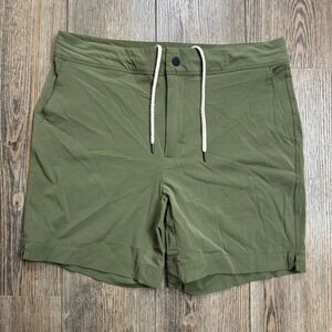 VRST Men's Green Drawstring Shorts Size 34 MAX100436 Lightweight Casual